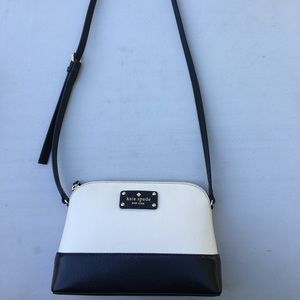 Kate Spade Cream and Black crossbody purse